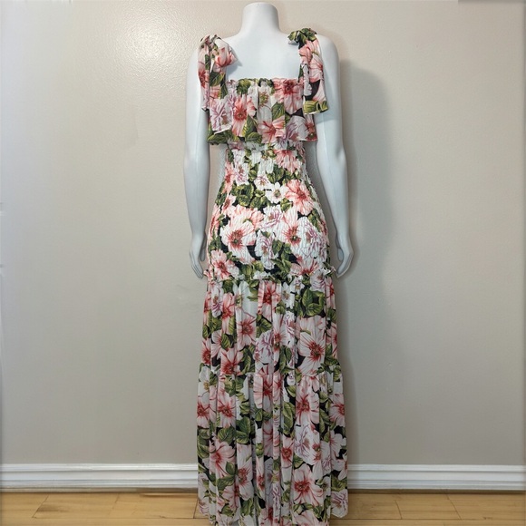 Floral Maxi Dress with Ruffle Detail - Picture 4 of 9